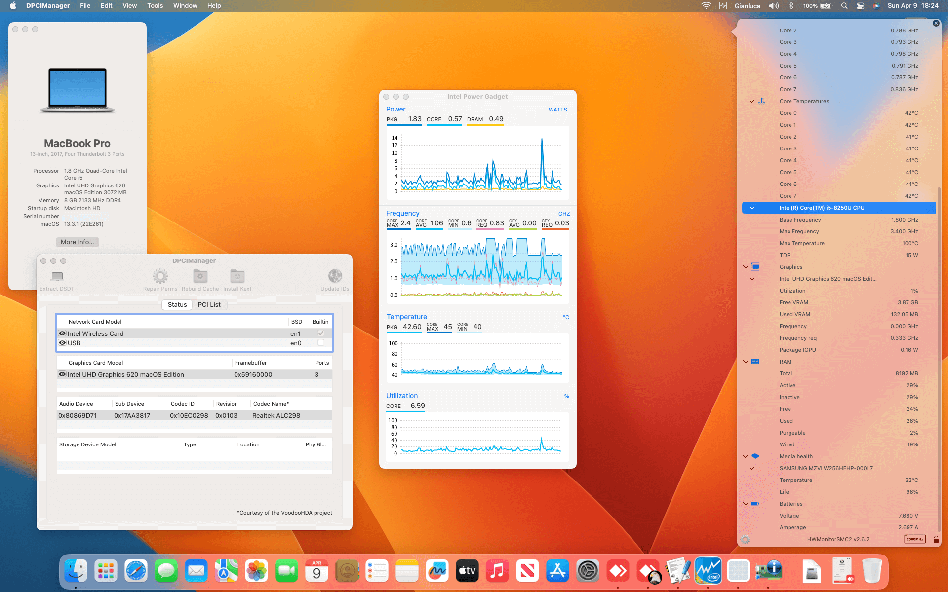 Success Hackintosh macOS Ventura 13.3.1 Build 22E261 in Lenovo Ideapad Miix 520-12IKB
